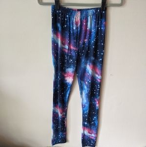 Galaxy print leggings